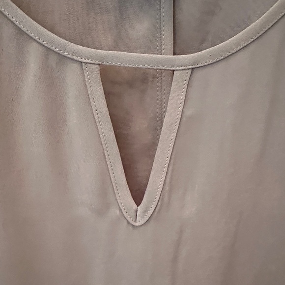 Market & Spruce Olive Blouse with Eyelet Sleeves - Picture 4 of 7